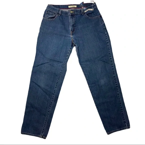 Levi’s 550 Red Tab Tapered Leg, Med Wash, Five Pocket Blue Denim Jeans VGUC - Picture 2 of 8
